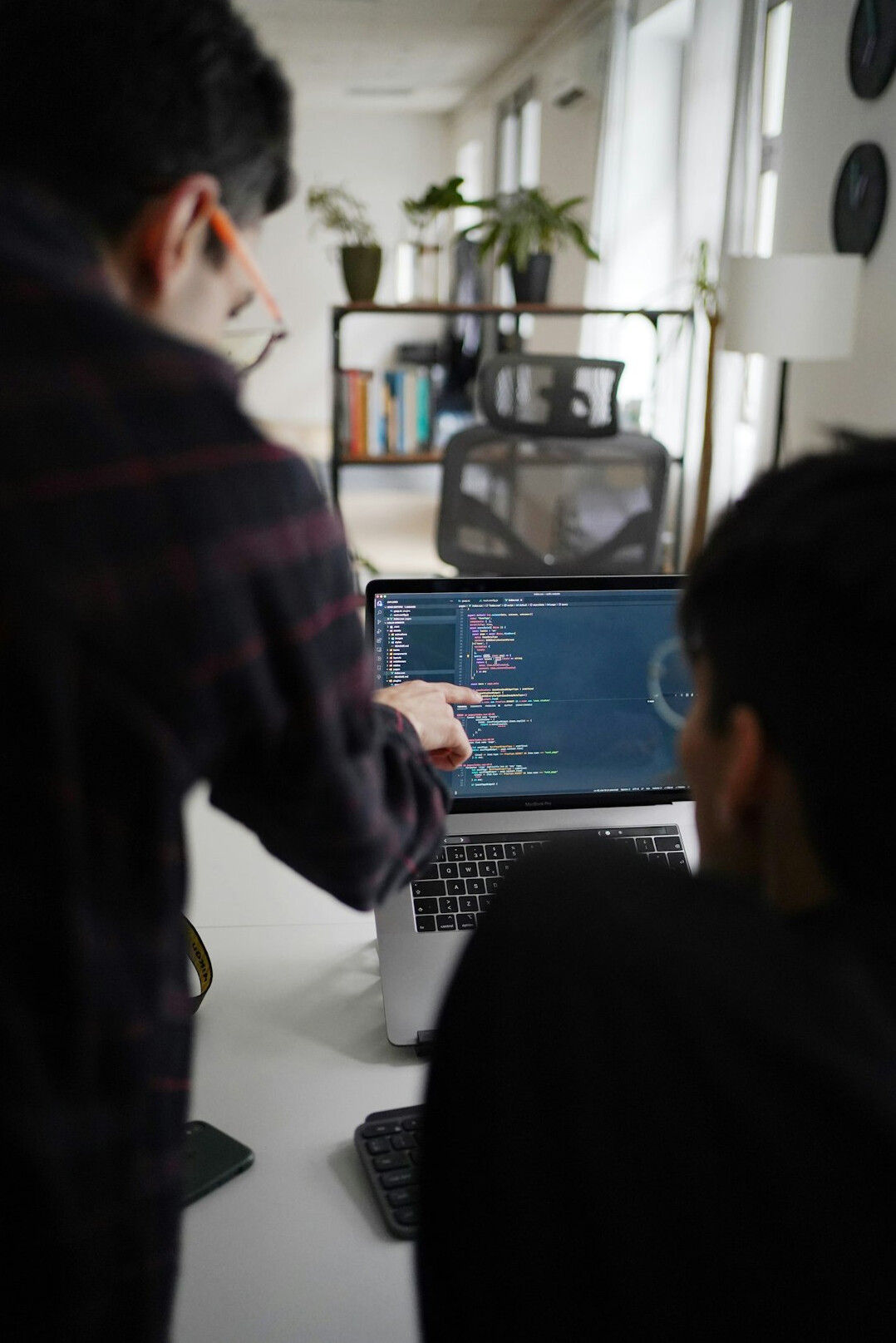 person learning programming