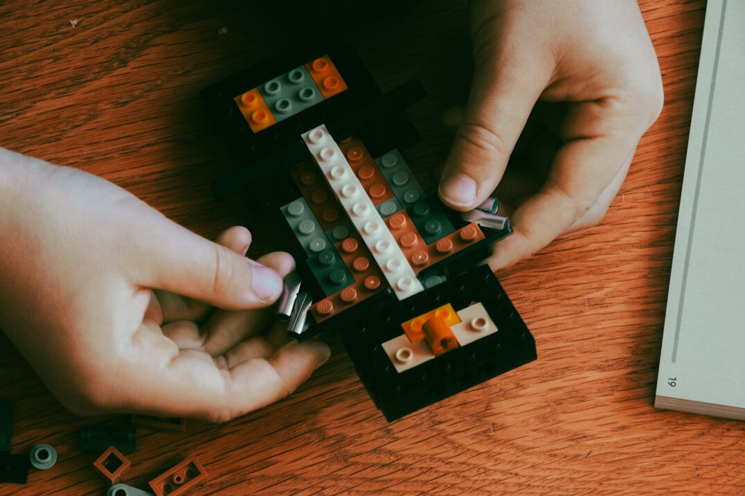 person solving coding puzzle