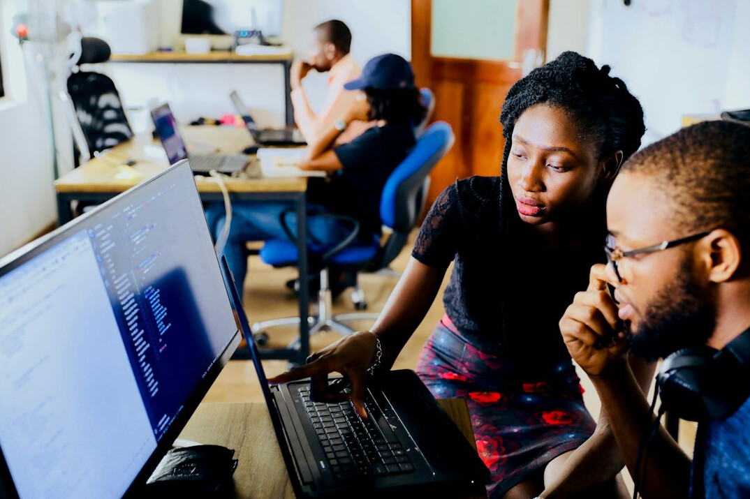 team of programmers collaborating